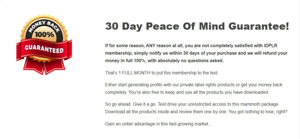IDPLR membership pricing and plans