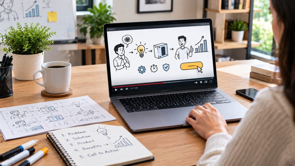 InstaDoodle whiteboard video marketing example